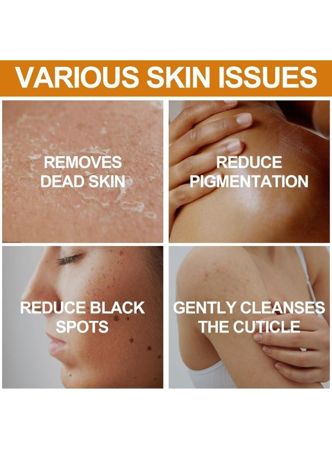 Kanza 3Pcs Turmeric Kojic Acid Soap Set for Face & Body Handmade Turmeric Kojic Acid Facial Soap for Acne Dark Spot Remover Face Cleansing Smooth Skin Moisturizing Soaps with Retinol & Collagen 3 x 65g - Image 3